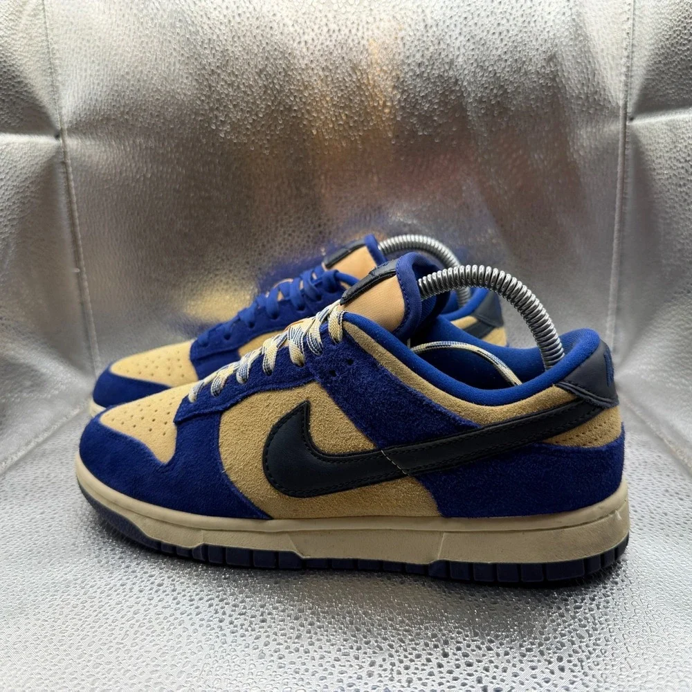Nike Men’s Low Top Athletic Sneakers in Blue and Tan